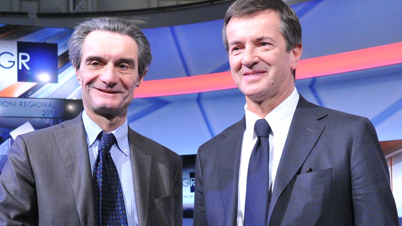 Attilio Fontana e Giorgio Gori (Newpress)