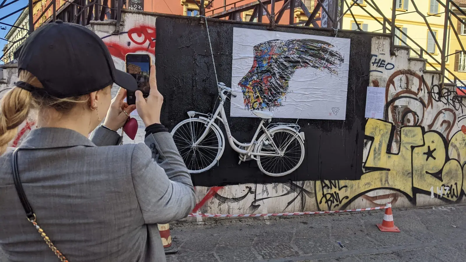 "Ghost bike, Annamaria": al Pont de Ferr un'installazione contro la strage di ciclisti