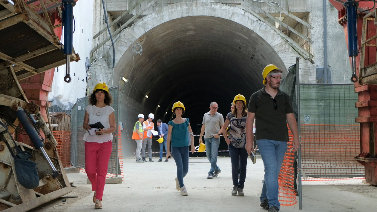 Il cantiere del metrò a Bettola