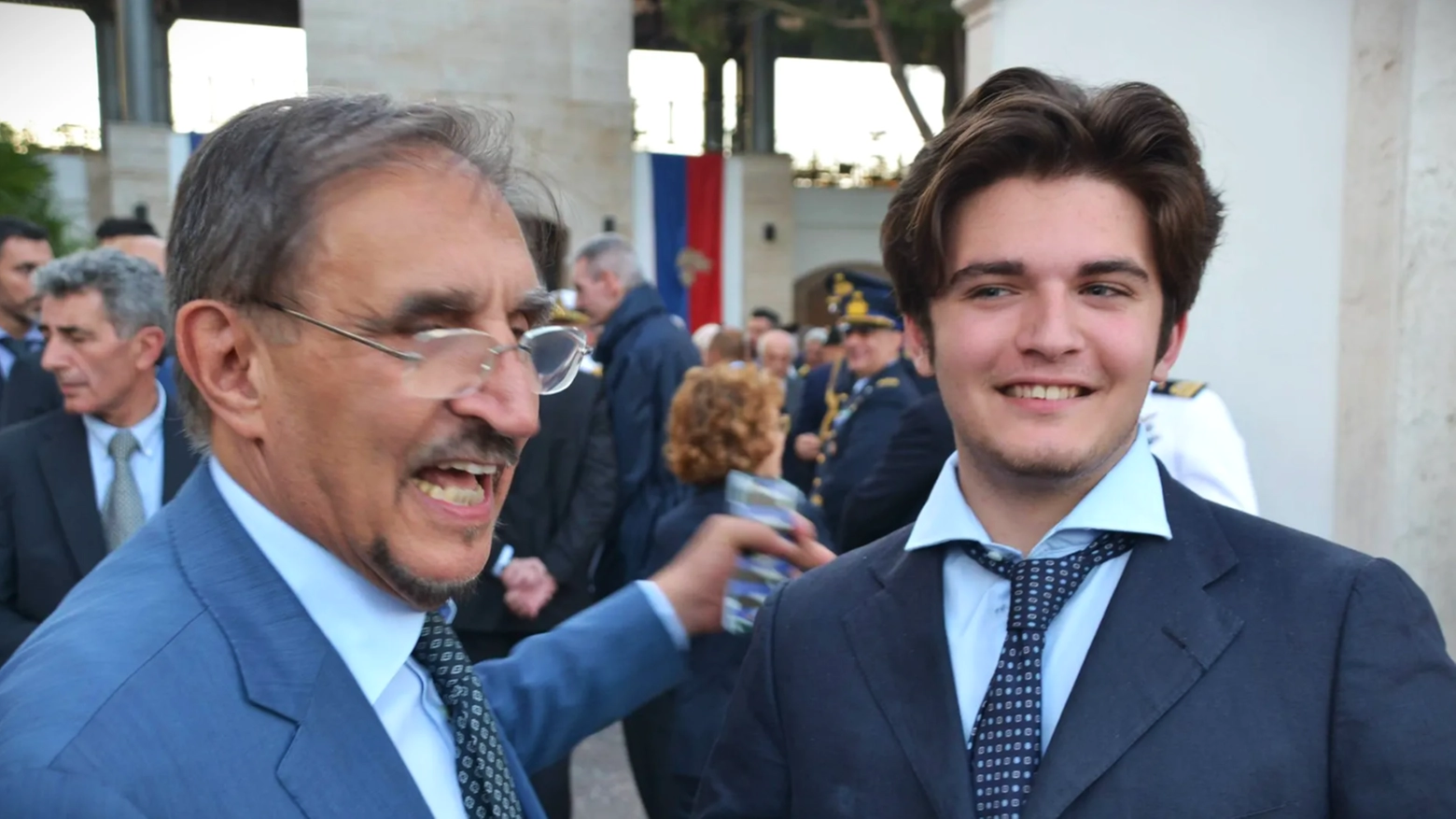 Il presidente del Senato Ignazio La Russa e suo figlio Leonardo