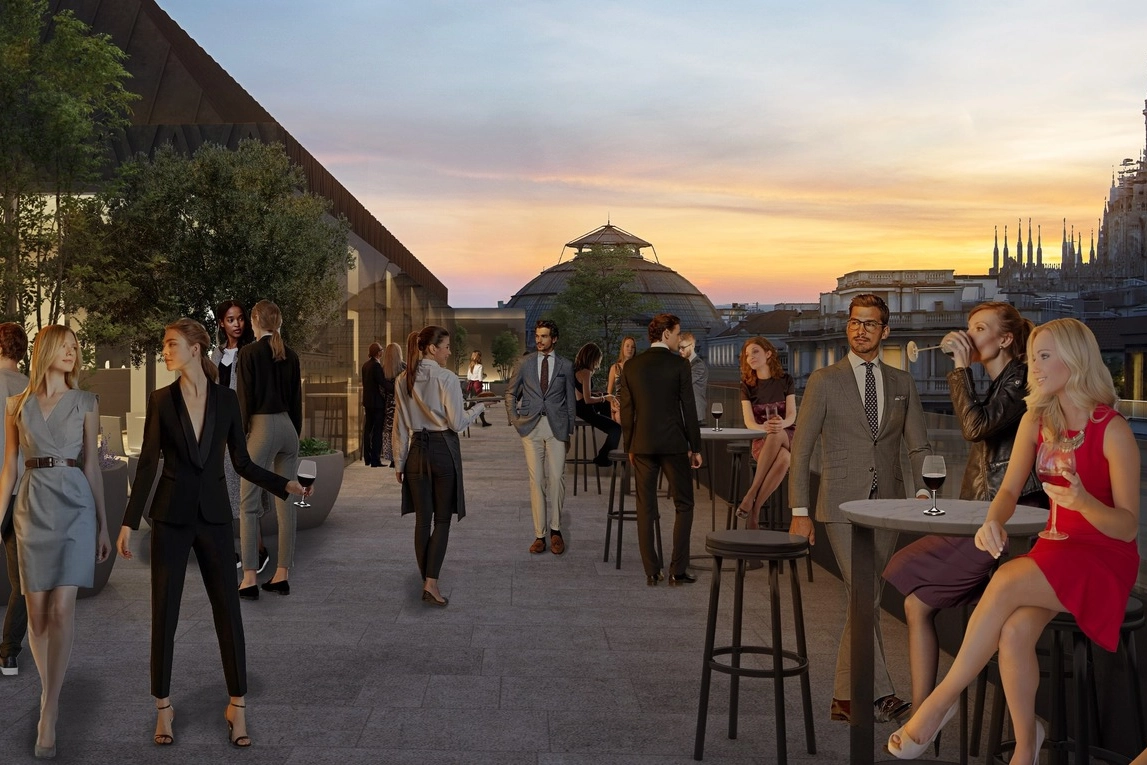 Il ristorante sulla terrazza