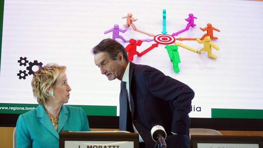 Letizia Moratti e Attilio Fontana