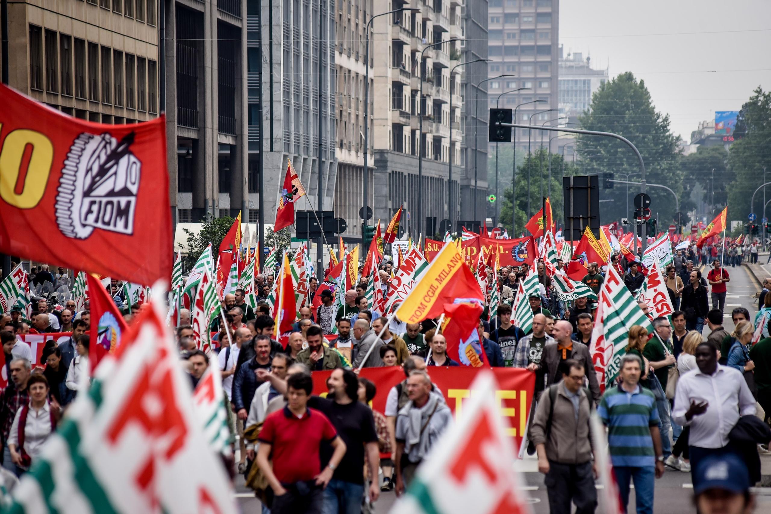 Sciopero Metalmeccanici Giugno Corteo In Centro A Milano Foto