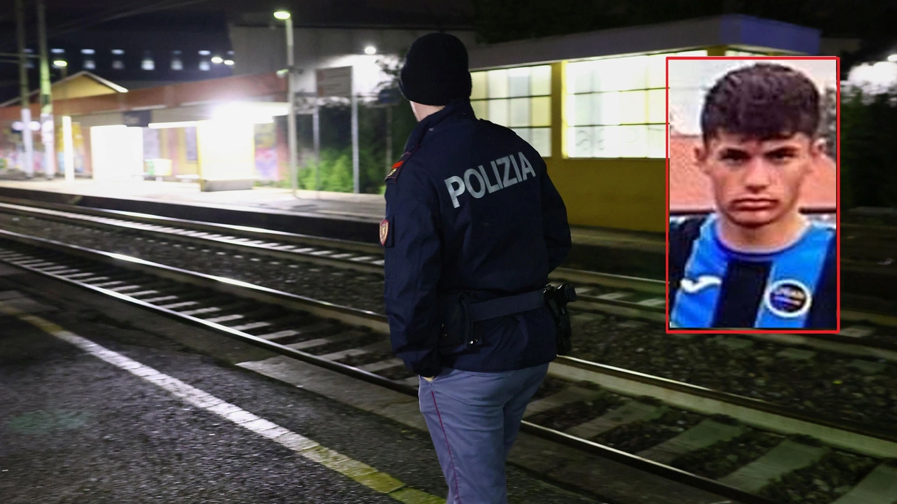 La polizia alla stazione di Chiari e Elion Shala morto a 15 anni