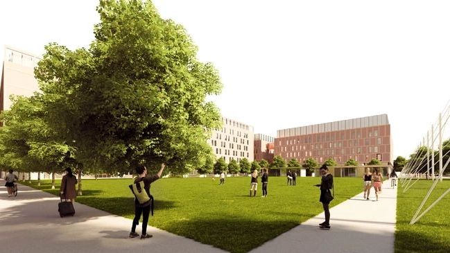 Il rendering del progetto del nuovo campus Mind della Statale
