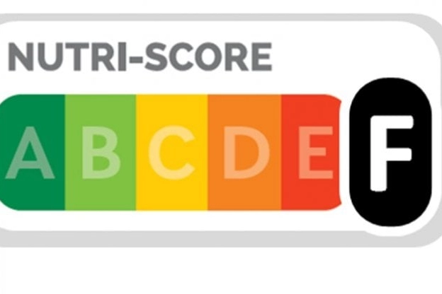 Il Nutriscore con la lettera F (simulazione)