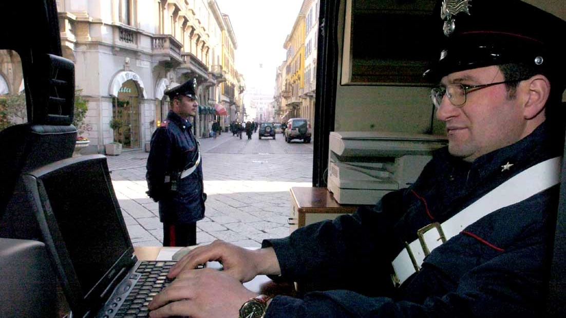 Carabinieri al lavoro