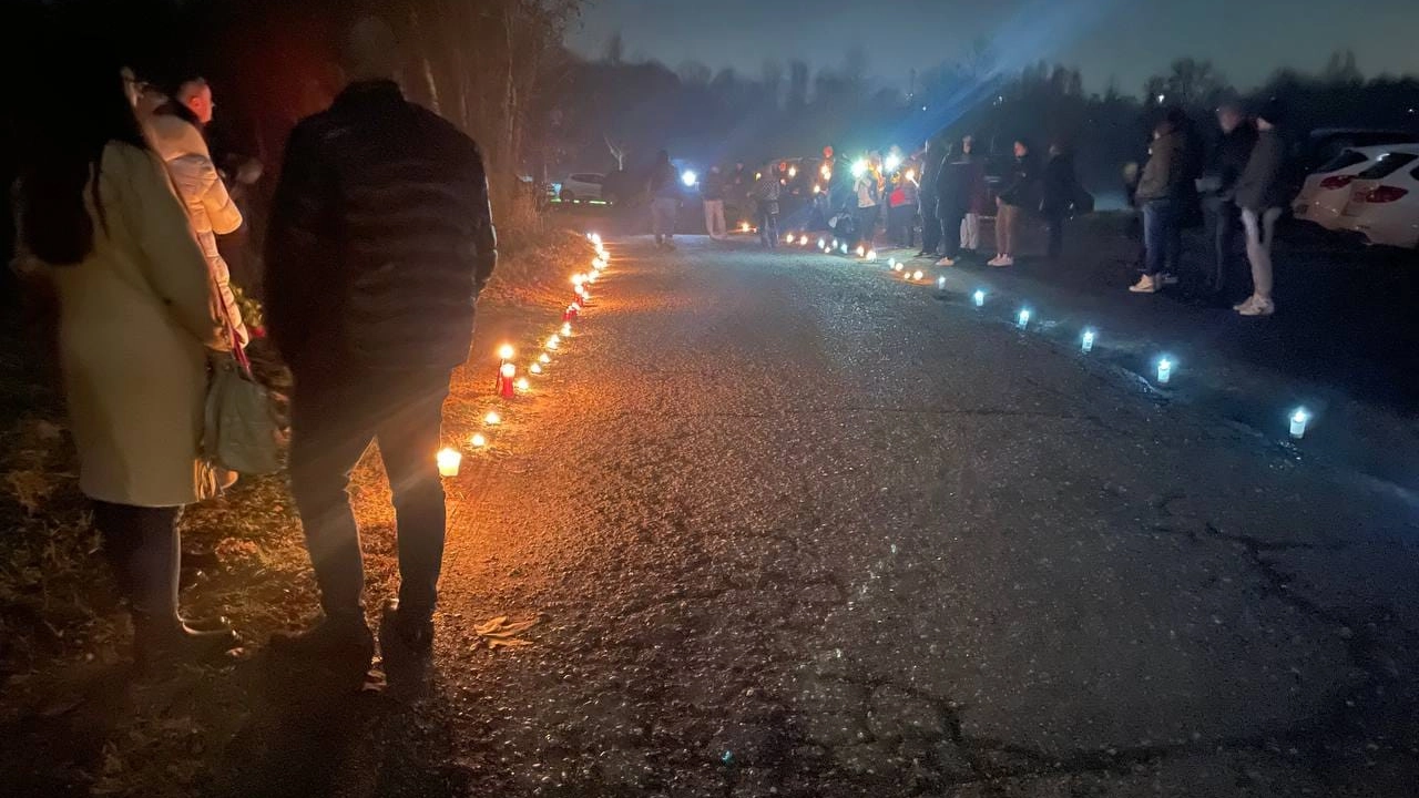 La fiaccolata in ricordo di Yana Malayko