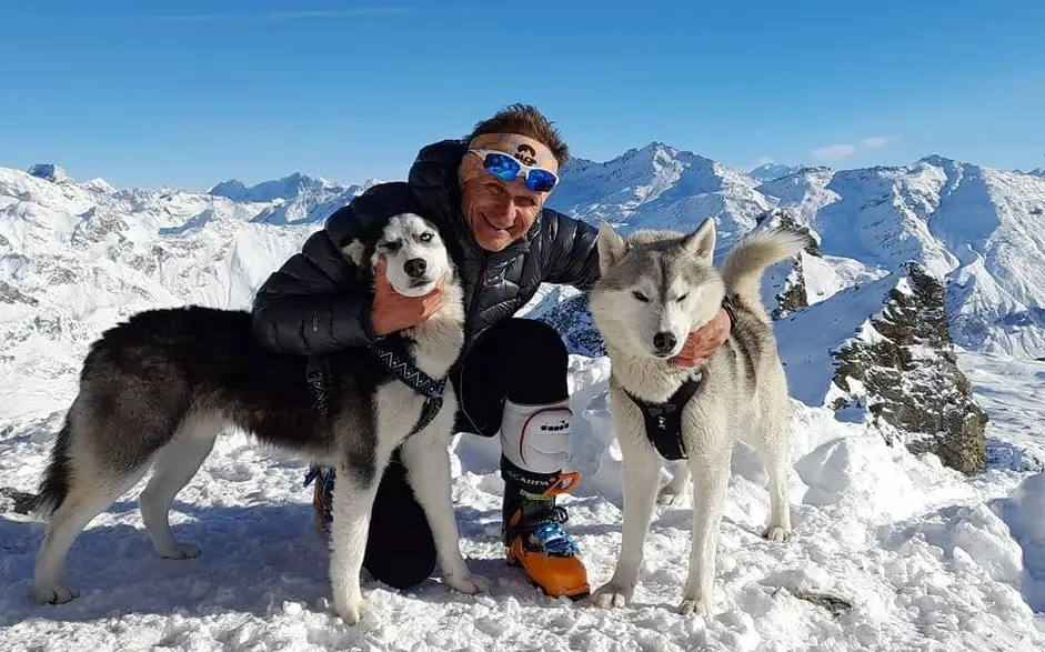 Adottati i due husky di Michele Buga, il professore escursionista morto sotto la valanga