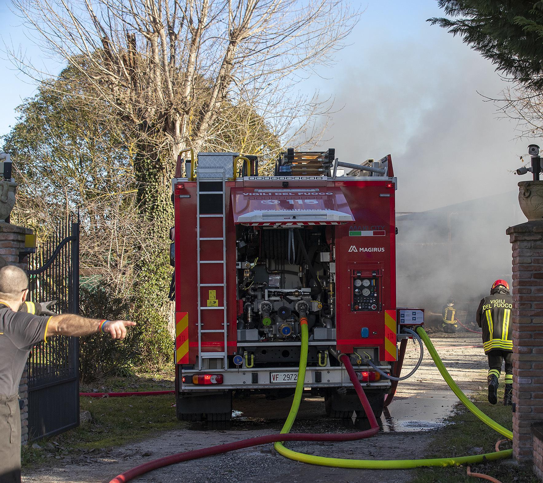 Fiamme Nel Deposito Di Villa Gnecchi