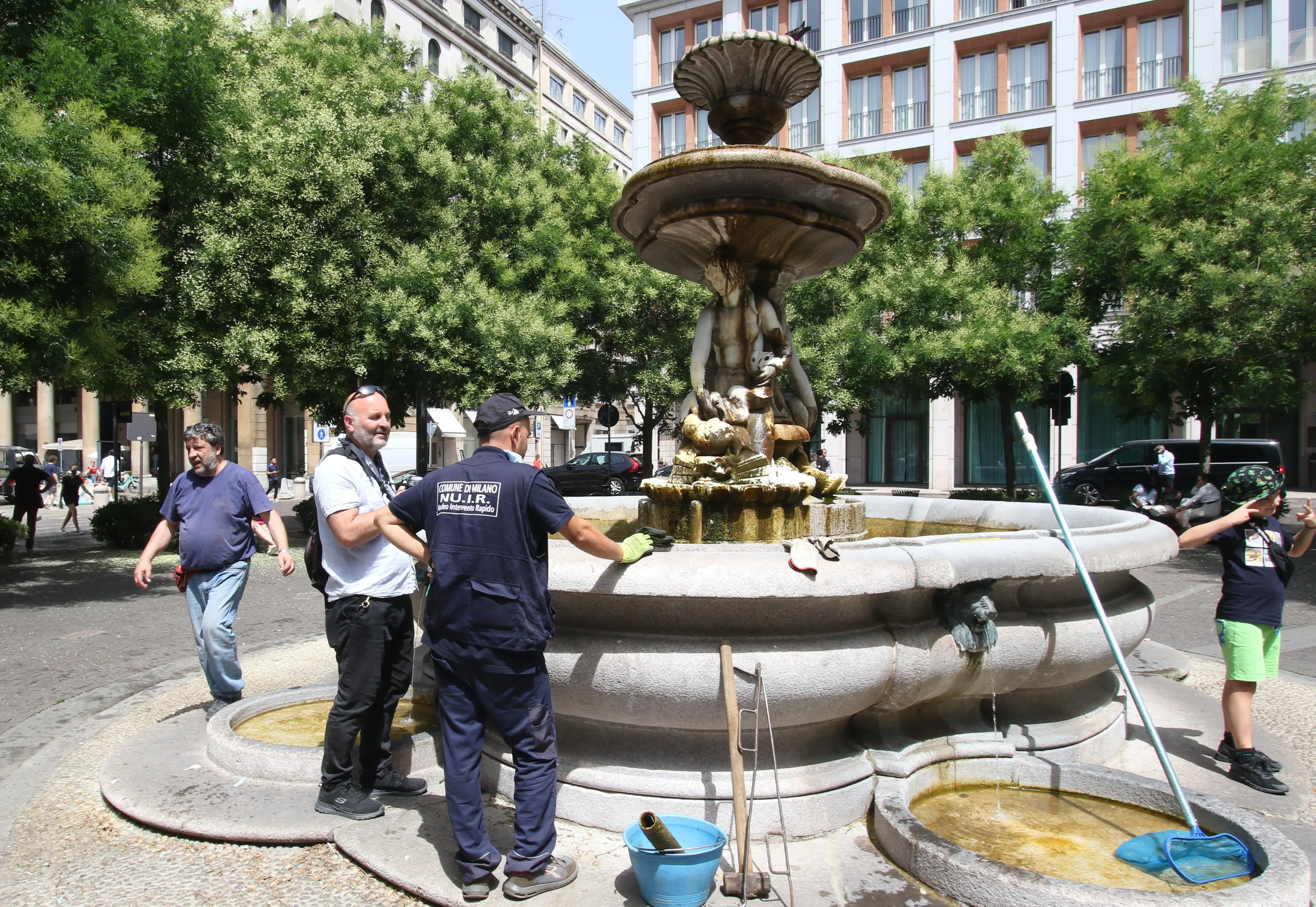 Siccità, chiuse le fontane del centro