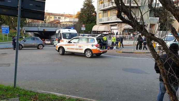 La rotatoria del sottopasso dov'è avvenuto l'incidente