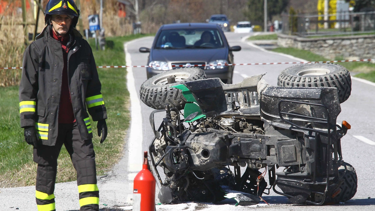 Incidente tra quad e auto (Orlandi)