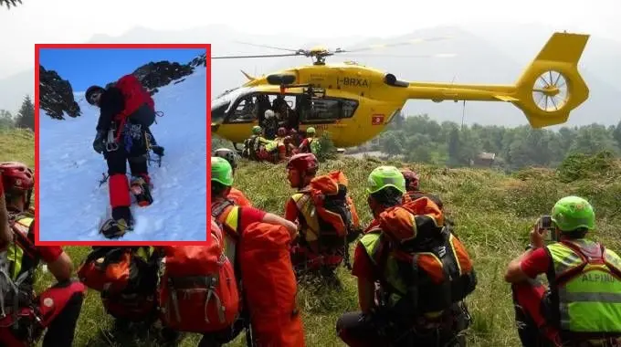 Valcamonica, incidente in montagna: muore alpinista comasco 38enne