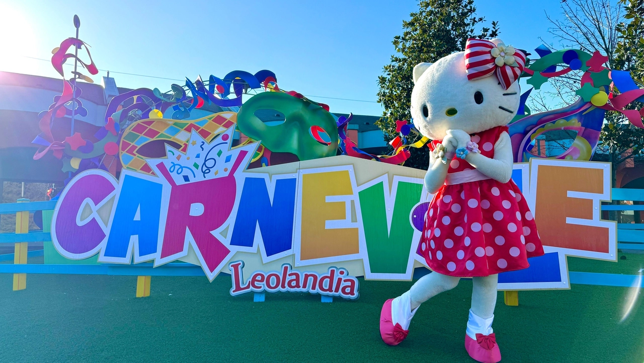 Carnevale a Leolandia tra maschere, flash mob e baby dance. Ospite speciale Hello Kitty