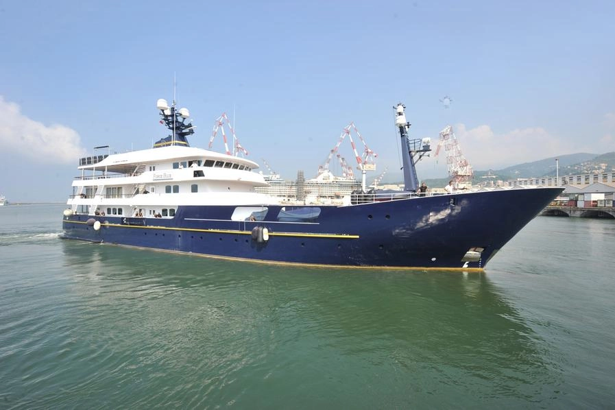 Il Force Blue,  il mega yacht di Flavio Briatore (Ansa)