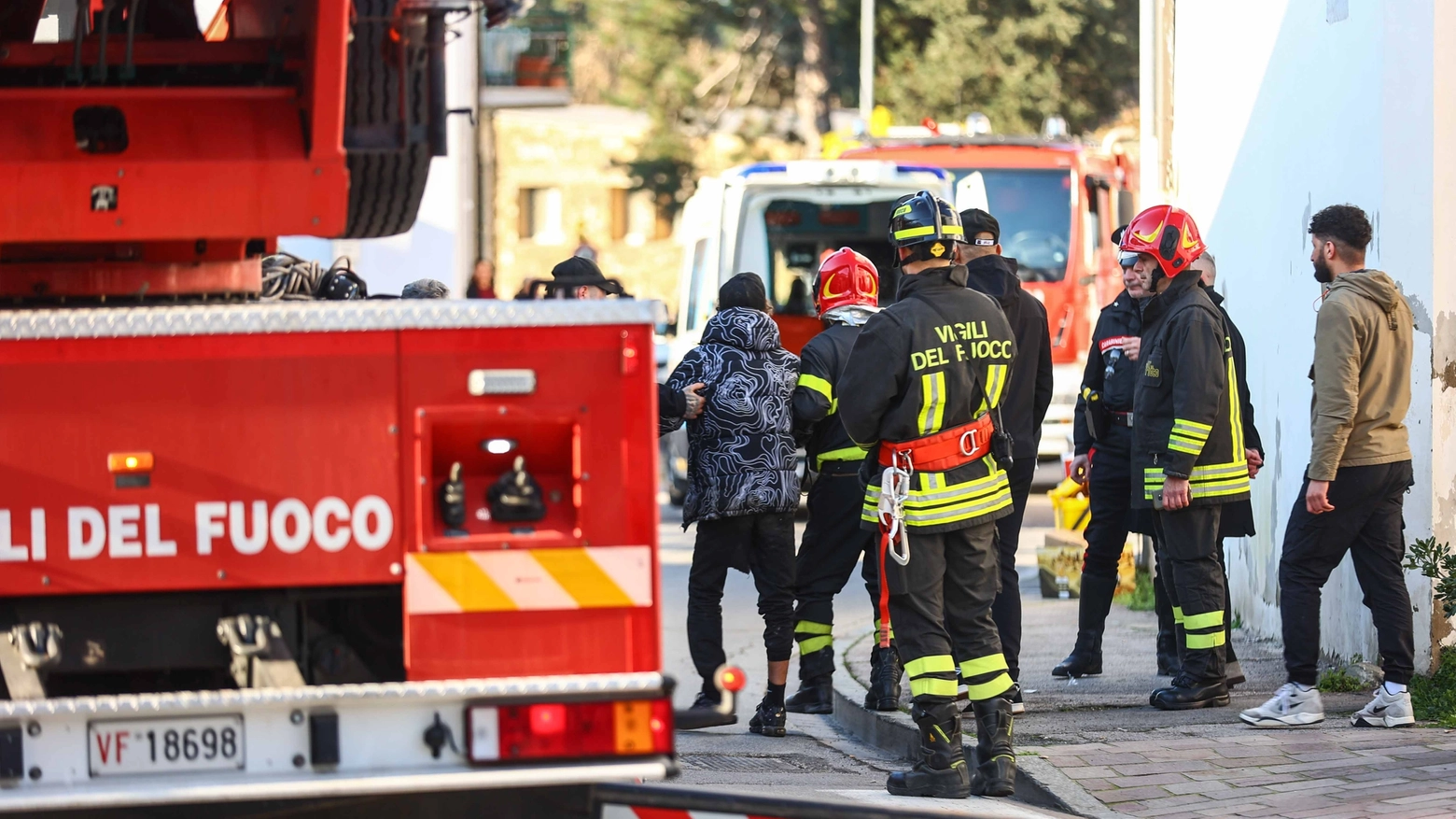 Sono intervenuti i vigili del fuoco di Milano