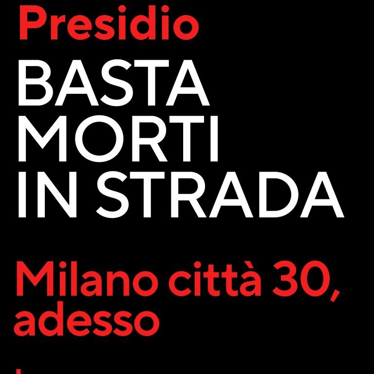 Presidio Basta morti in strada, Milano città 30