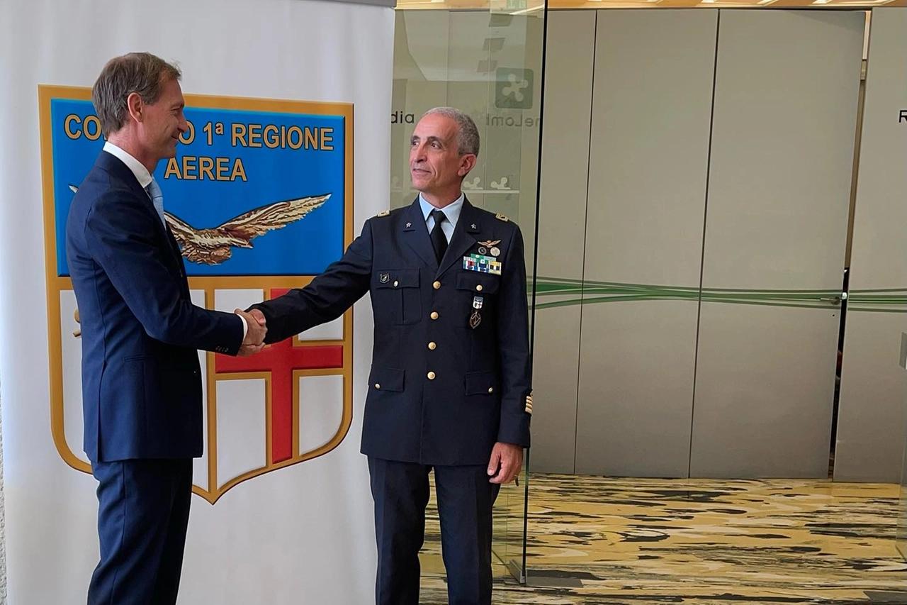 Federico Romani alla presentazione del centenario Aeronautica Milirtare (Foto Facebook)