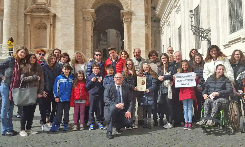 I piccoli pazienti di Pediatria incontrano Papa Francesco