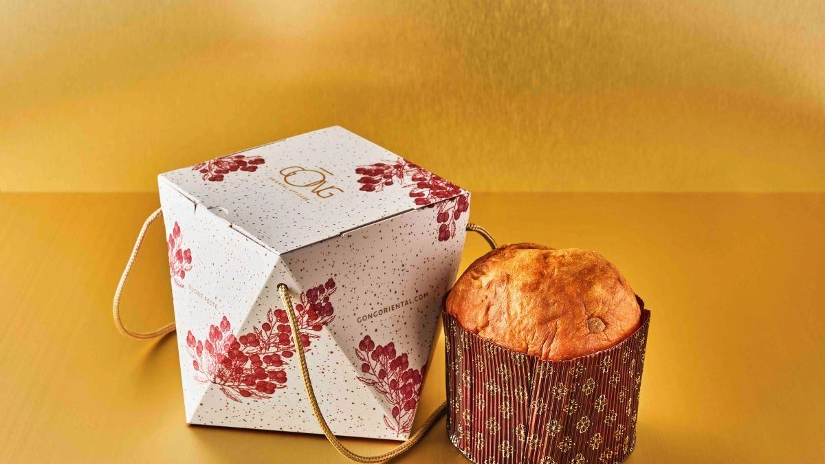 Il panettone del ristorante Gong