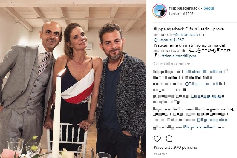 Filippa Lagerback e Daniele Bossari