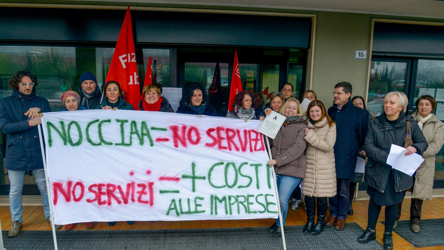 La protesta dei dipendenti di gennaio