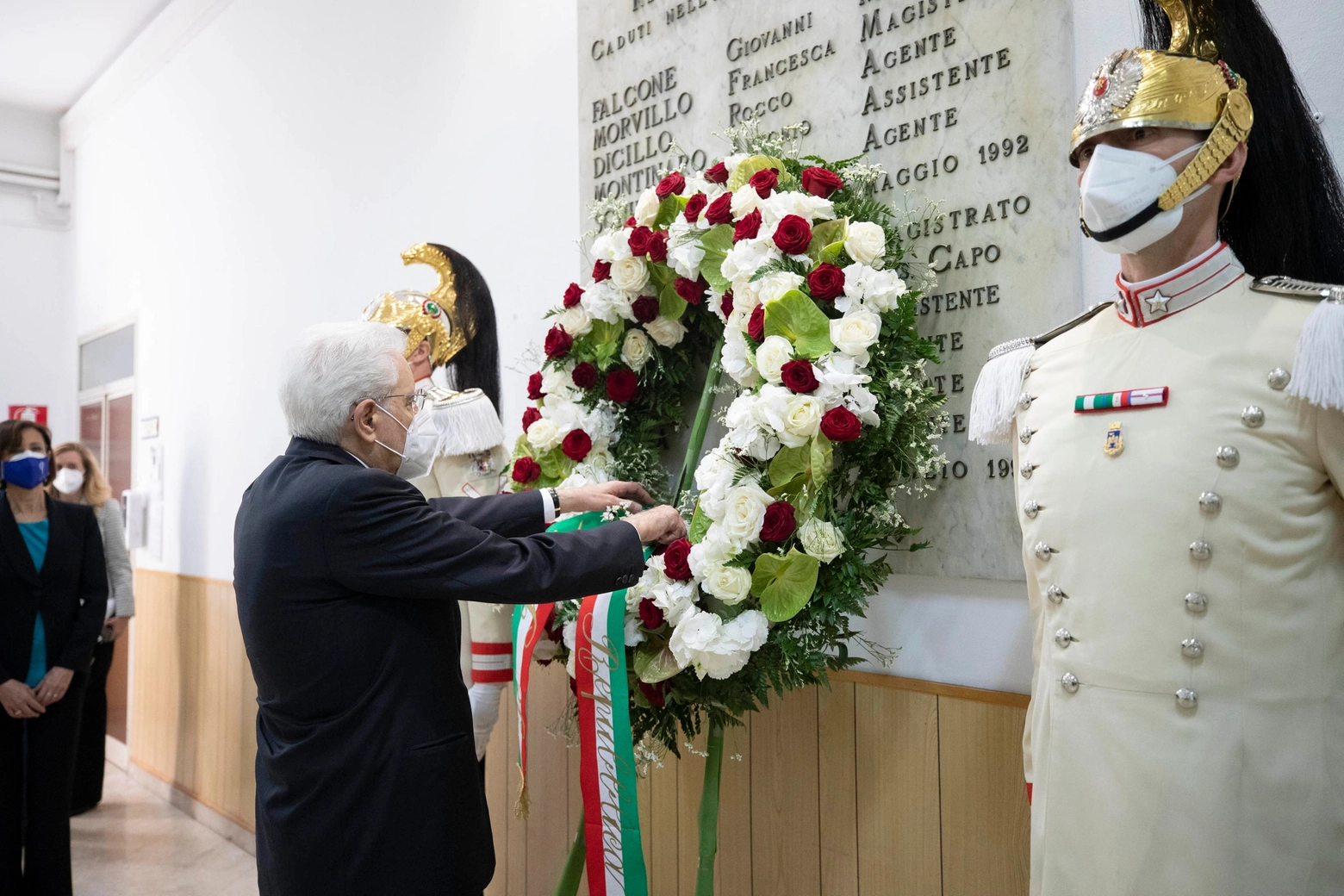 La cerimonia commemorativa dell'anniversario delle stragi di Capaci e di Via d'Amelio