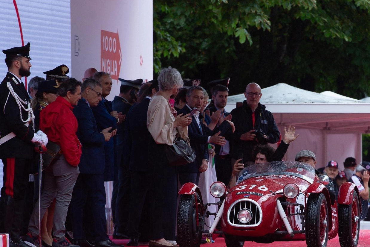 La partenza di una delle passate edizioni della Mille Miglia