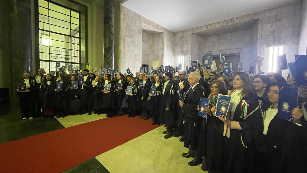 L'inaugurazione dell'anno giudiziario al Palazzo di Giustizia di Milano