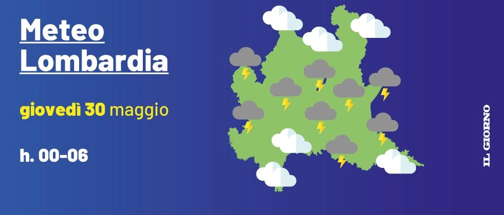Lombardia: le previsioni meteo per giovedì 30 maggio