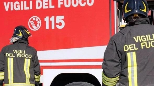 Vigili del fuoco in azione