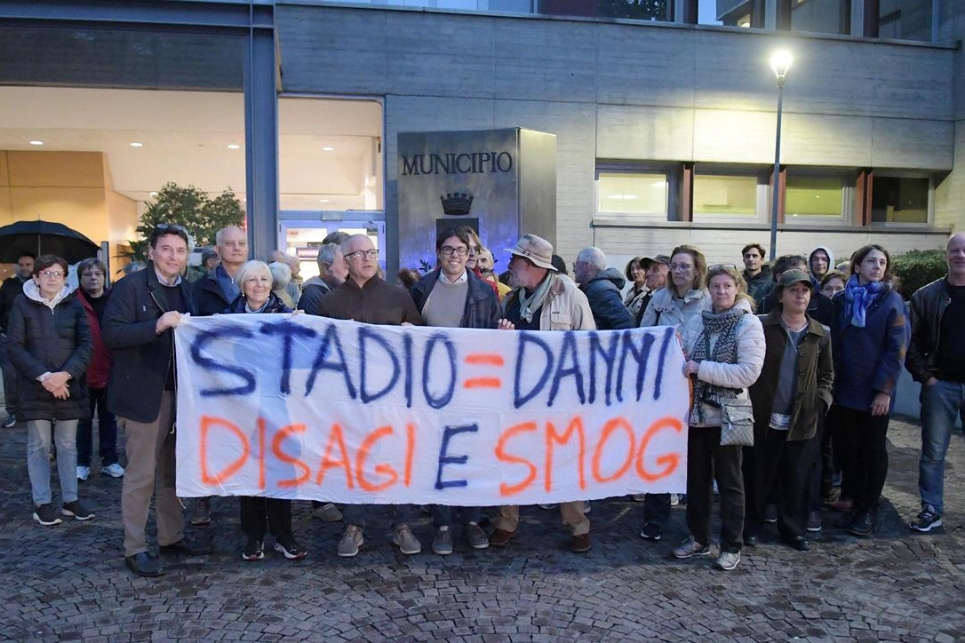 Manifestazione contro il progetto del nuovo stadio (Archivio)