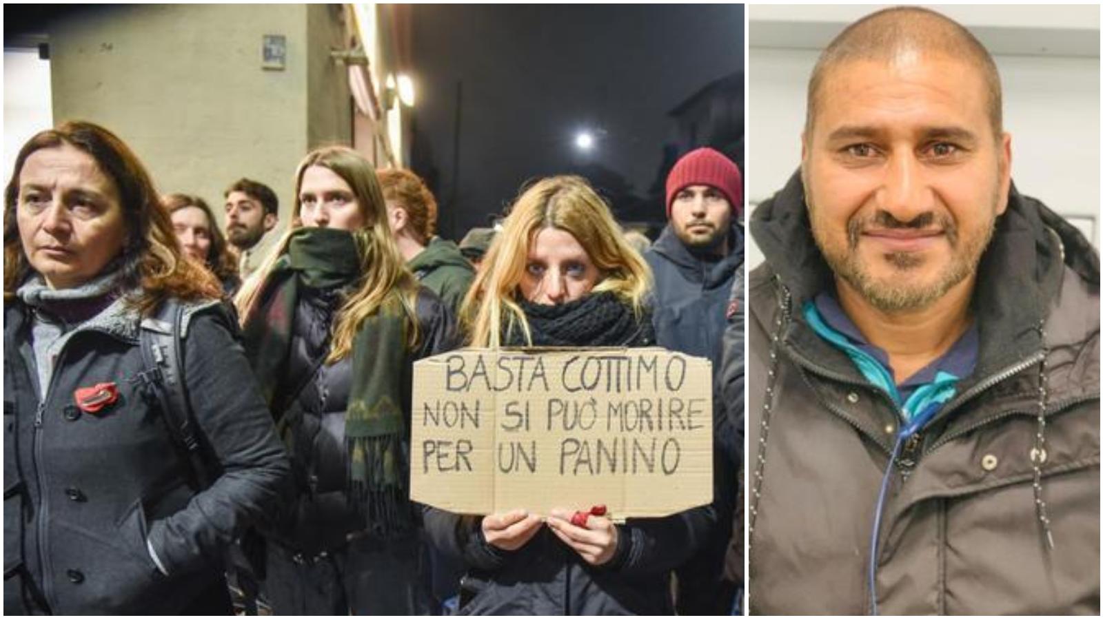 Rider investito e ucciso in via Cadore, la protesta: “Basta lavoro a cottimo. Non si può morire per portare un panino”