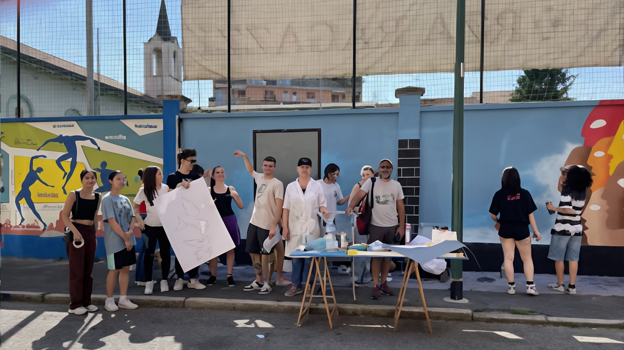 A Sesto i ragazzi del liceo Caravaggio hanno realizzato un’opera contro le guerre nel mondo. A Cinisello le terze della media Marconi hanno lasciato un messaggio per il nuovo anno scolastico.