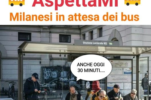 L'immagine del gruppo Facebook AspettaMI - Milanesi in attesa dei bus