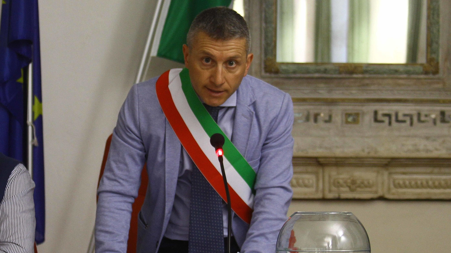 Il sindaco di Traona Maurizio Papini