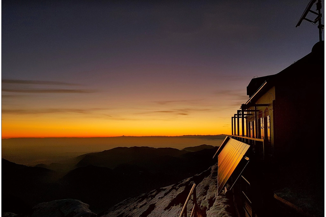 Un tramonto dal Rifugio Brioschi