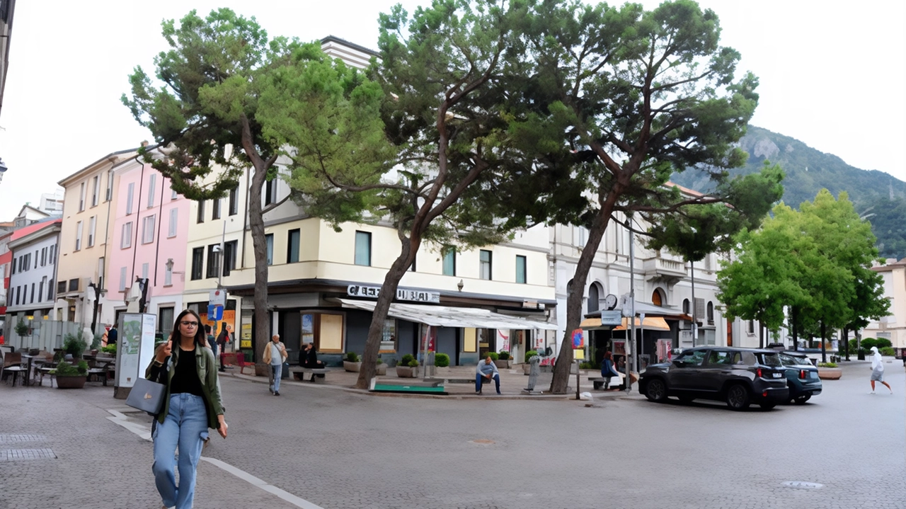 Con le loro radici contorte danneggiavano la pavimentazione di quell’angolo caratteristico della piazza