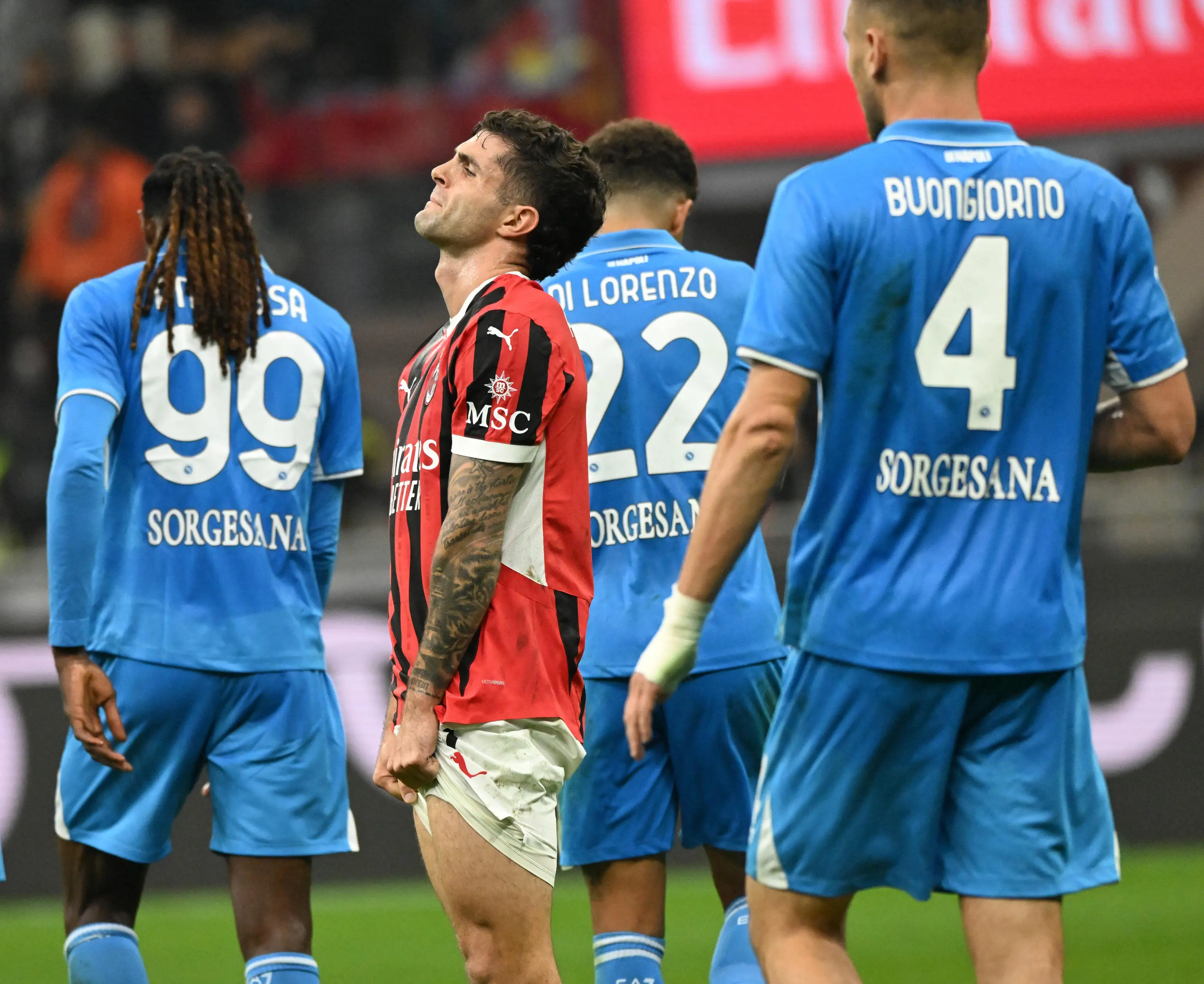 Il Milan perde con il Napoli ed è già a -11 dalla vetta