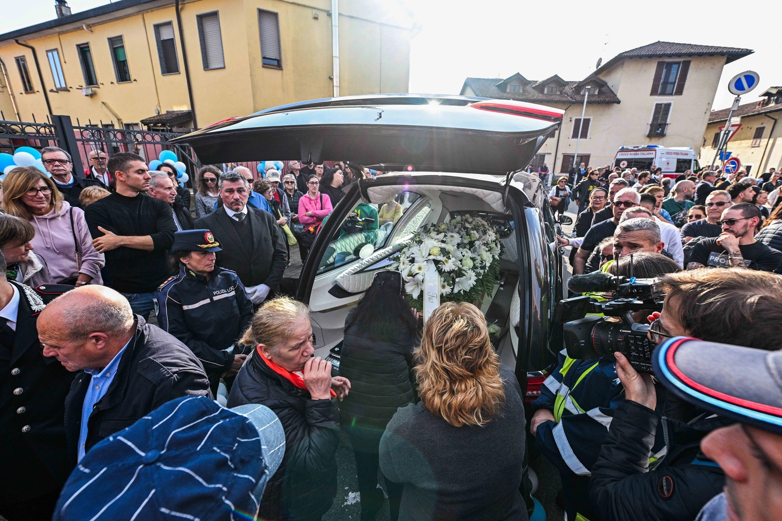 Il funerale di Manuel Mastrapasqua (Ansa/Andrea Fasani)