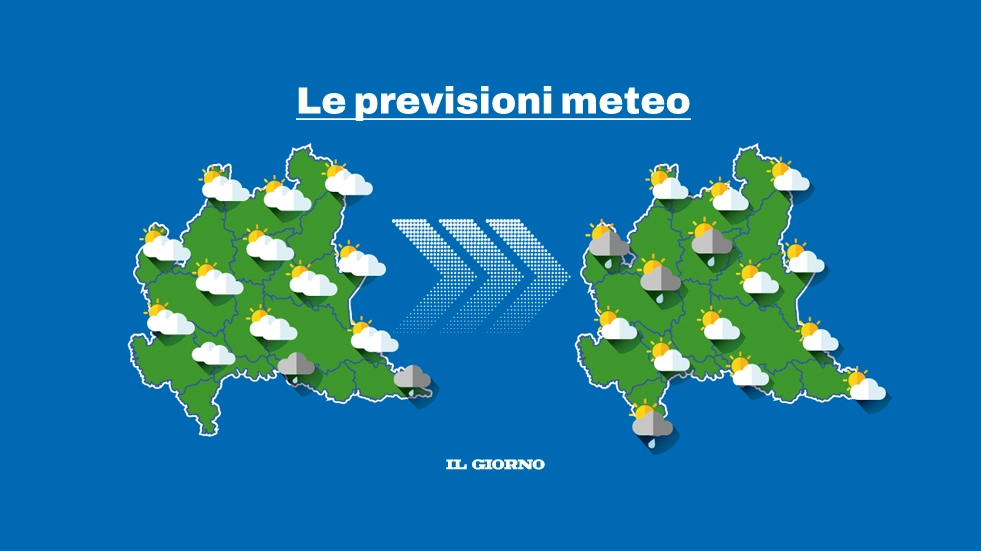 L'evoluzione del meteo in Lombardia