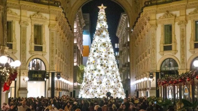 La Galleria con l'albero di Natale griffato Dior