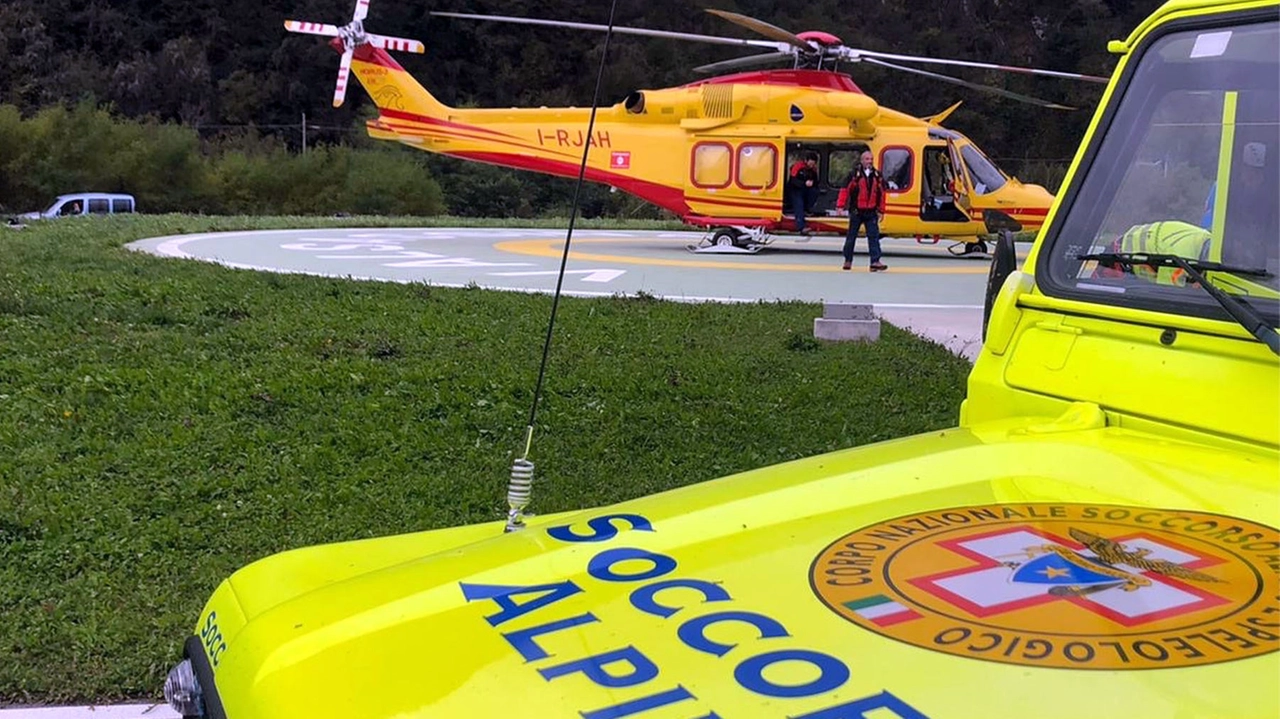 Soccorso alpino e 118 in azione per un incidnete in montagna