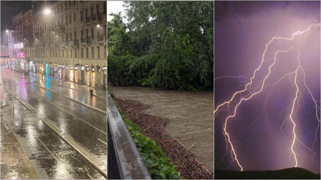 Violento temporale su Milano: tuoni e fulmini poi la bomba d’acqua