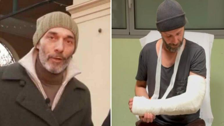 Max Laudadio e la sua troupe aggrediti durante un servizio di Striscia la Notizia: paura e frattura del gomito per il cameraman