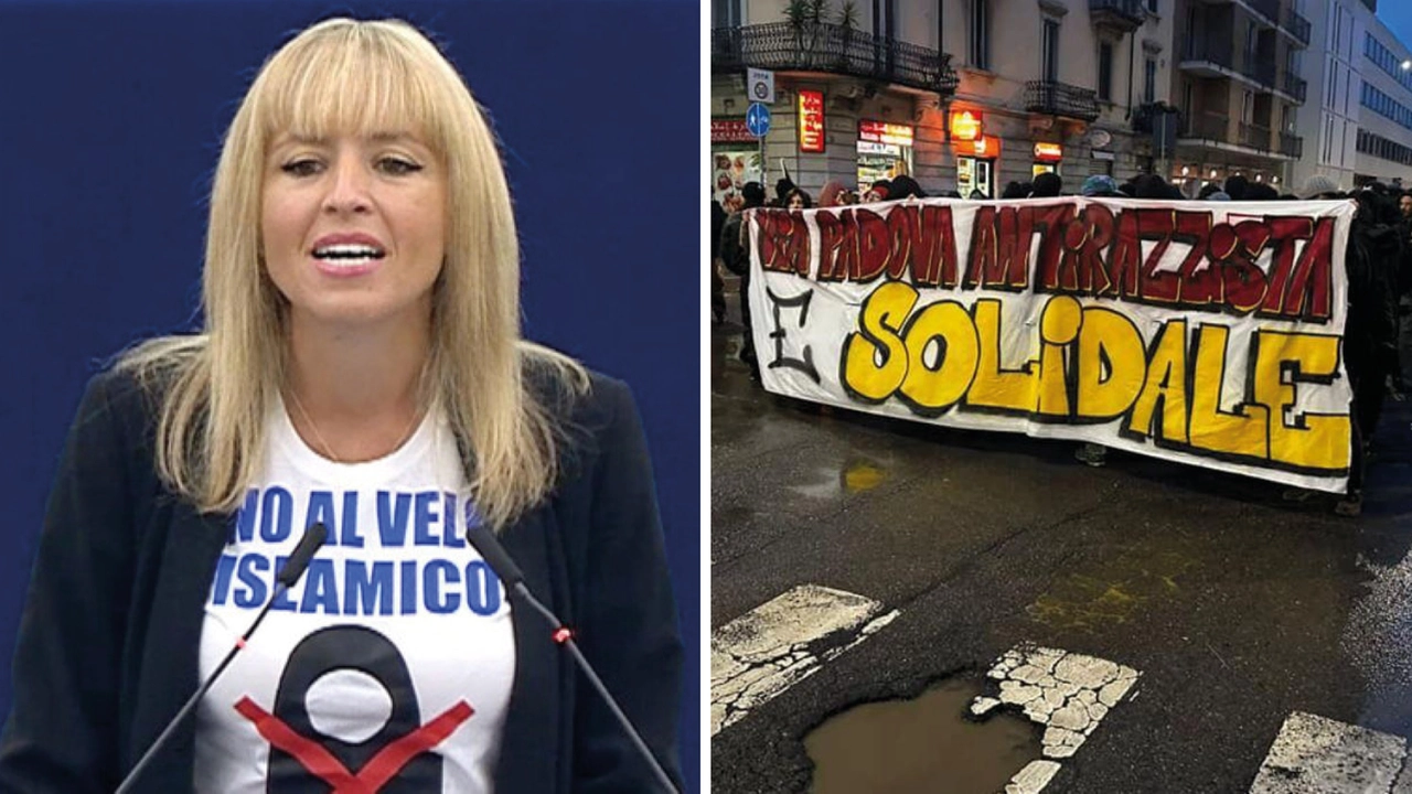 L'eurodeputata Silvia Sardone e la manifestazione contro la presentazione del suo libro in via Padova, a Milano