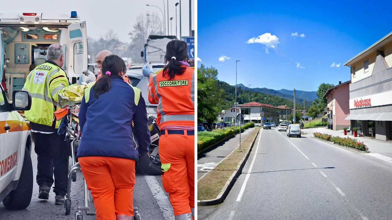 A destra, il punto dove è avvenuto l'incidente