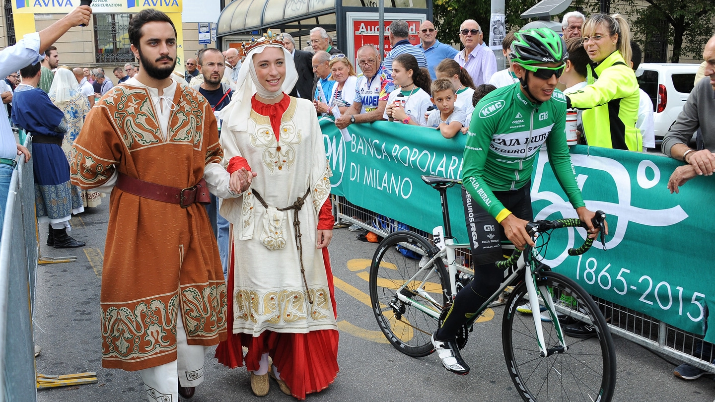 Figuranti del Palio di Legnano alla Bernocchi