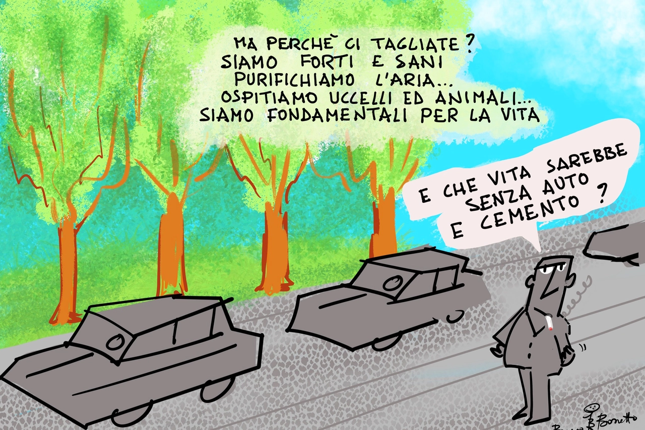 La vignetta di Bruno Bozzetto